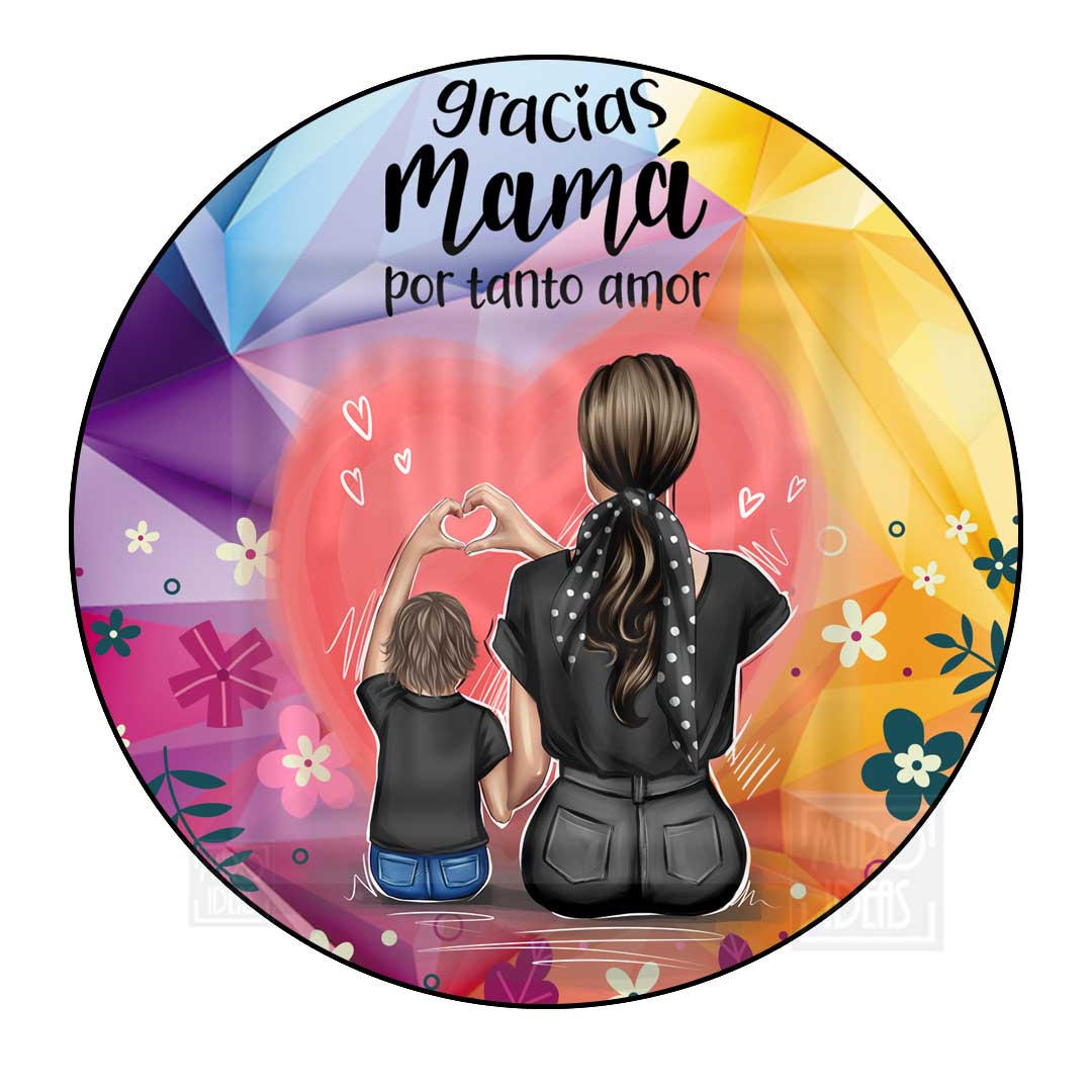 Posavasos con diseño Dia de la Madre 0004