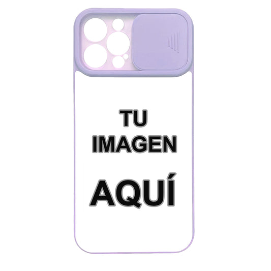 Carcasa Personalizada Para IPhone 13 Pro Max con protector deslizante