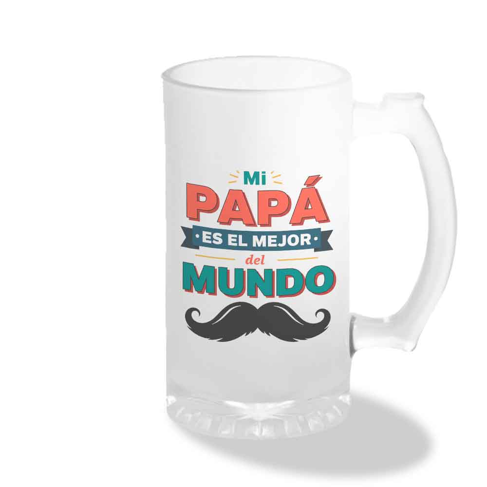 Shopero de Vidrio Empavonado - "Mi papá es el mejor del mundo"