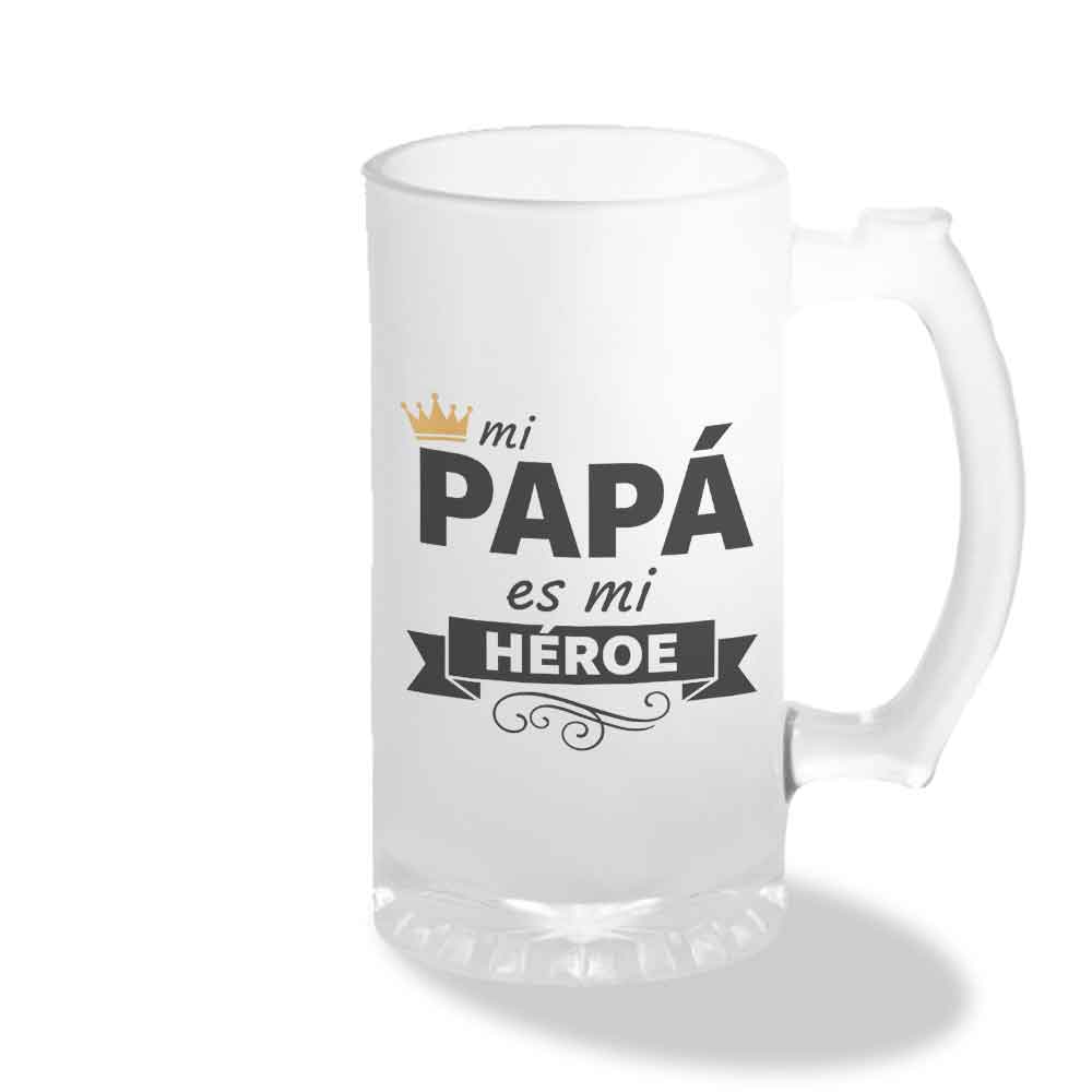Shopero de Vidrio Empavonado - "Mi papá es mi héroe"