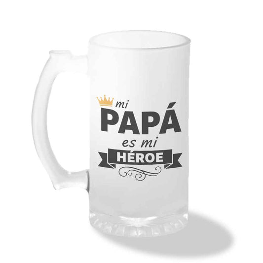 Shopero de Vidrio Empavonado - "Mi papá es mi héroe"