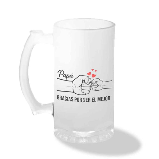Shopero de Vidrio Empavonado - "Gracias por ser el mejor"