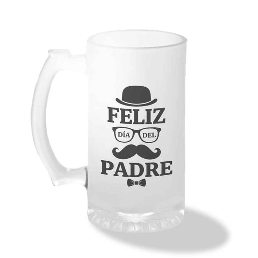 Shopero de Vidrio Empavonado - "Feliz Día del Padre" (Diseño 2)