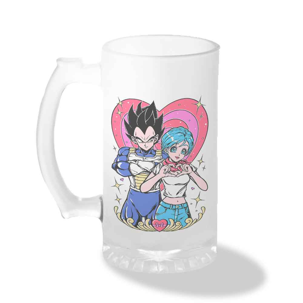 Vaso Shopero Individual Diseño Pareja: Vegeta y Bulma