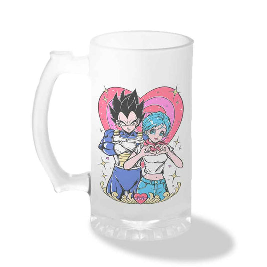 Vaso Shopero Individual Diseño Pareja: Vegeta y Bulma