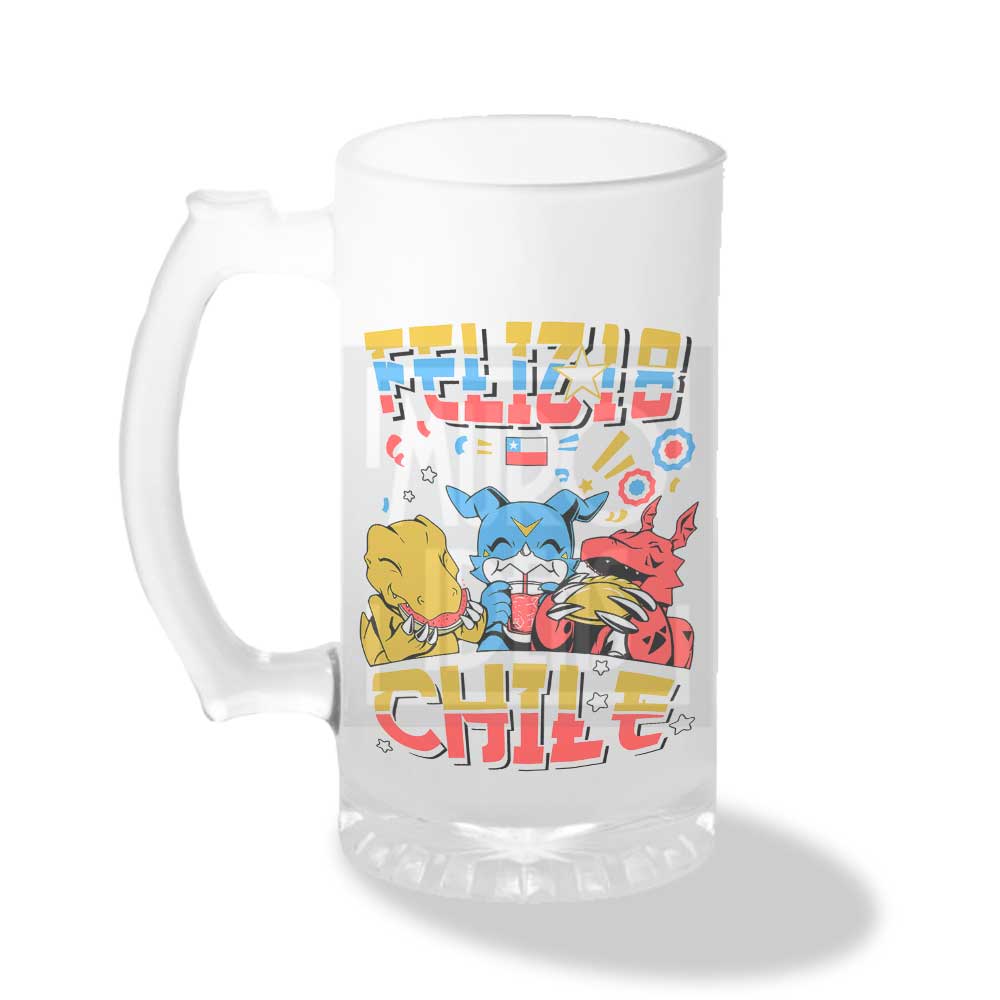 Vaso Shopero Digimon Fiestas Patrias