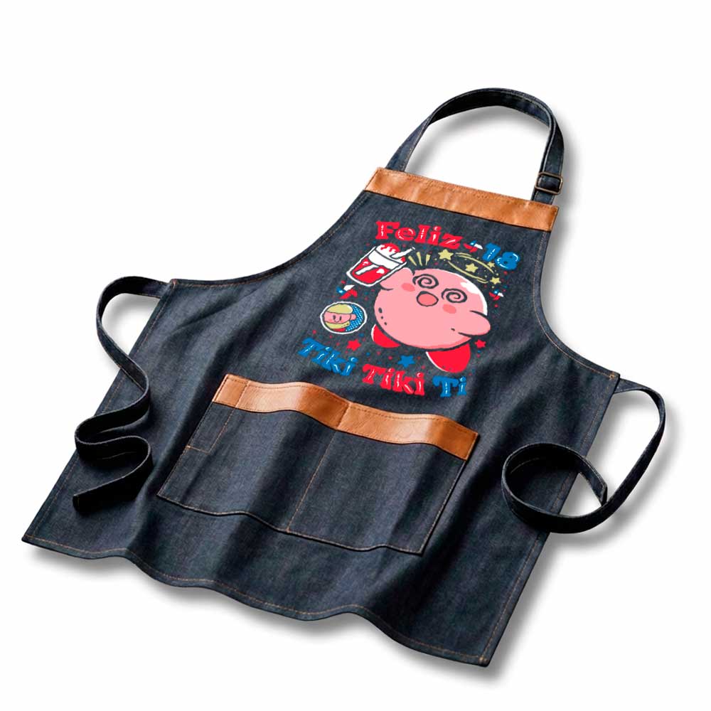 Delantal Parrillero Kirby Fiestas Patrias