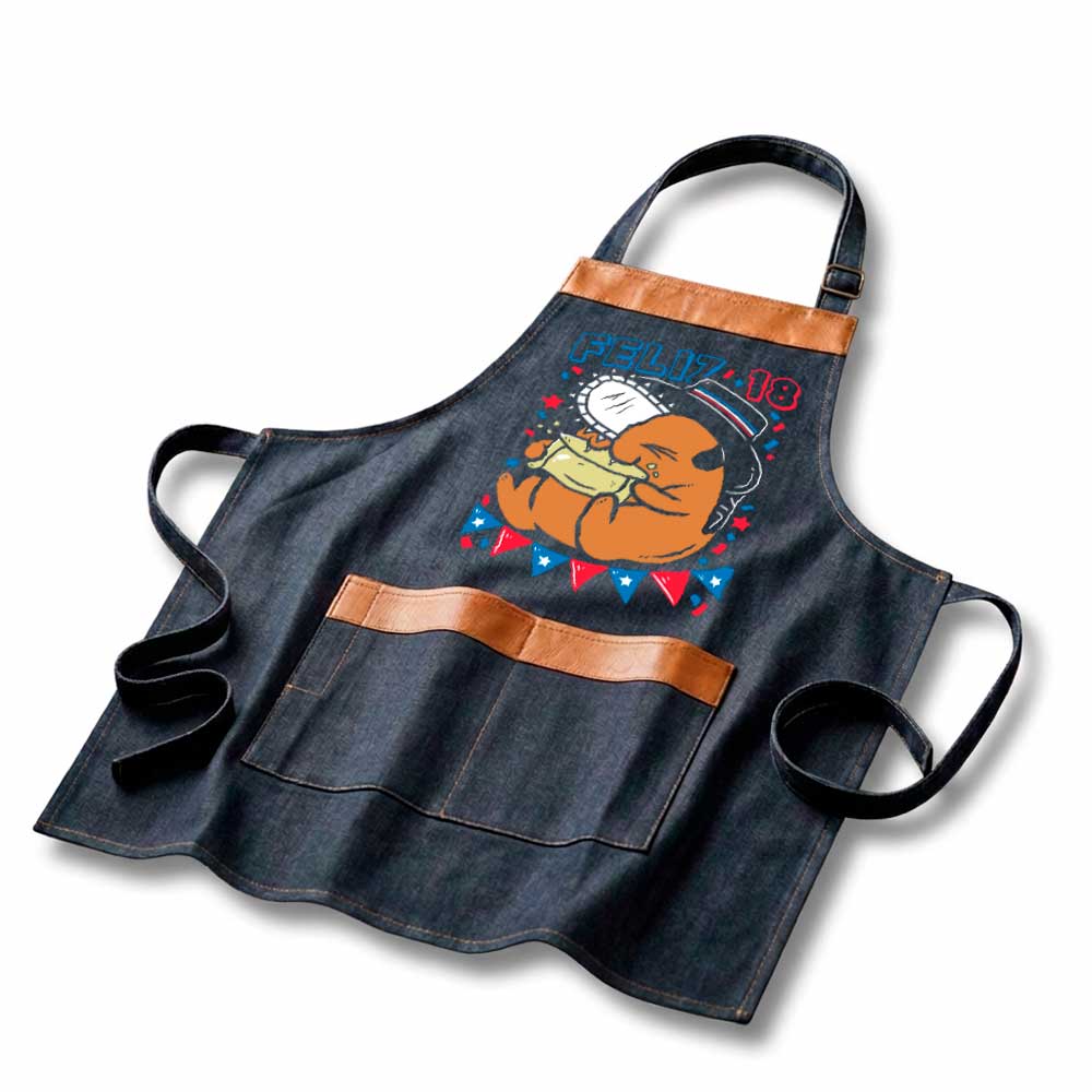 Delantal Parrillero Pochita Fiestas Patrias | Chainsaw Man