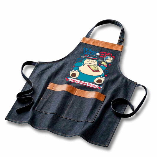Delantal Parrillero Snorlax Fiestas Patrias | Pokémon