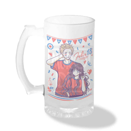 Vaso Shopero Kaoru y Tohru Fiestas Patrias
