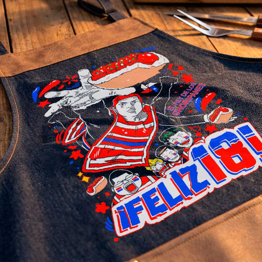 Delantal parrillero Slam Dunk Shohoku Fiestas Patrias exclusivo de Muroideas