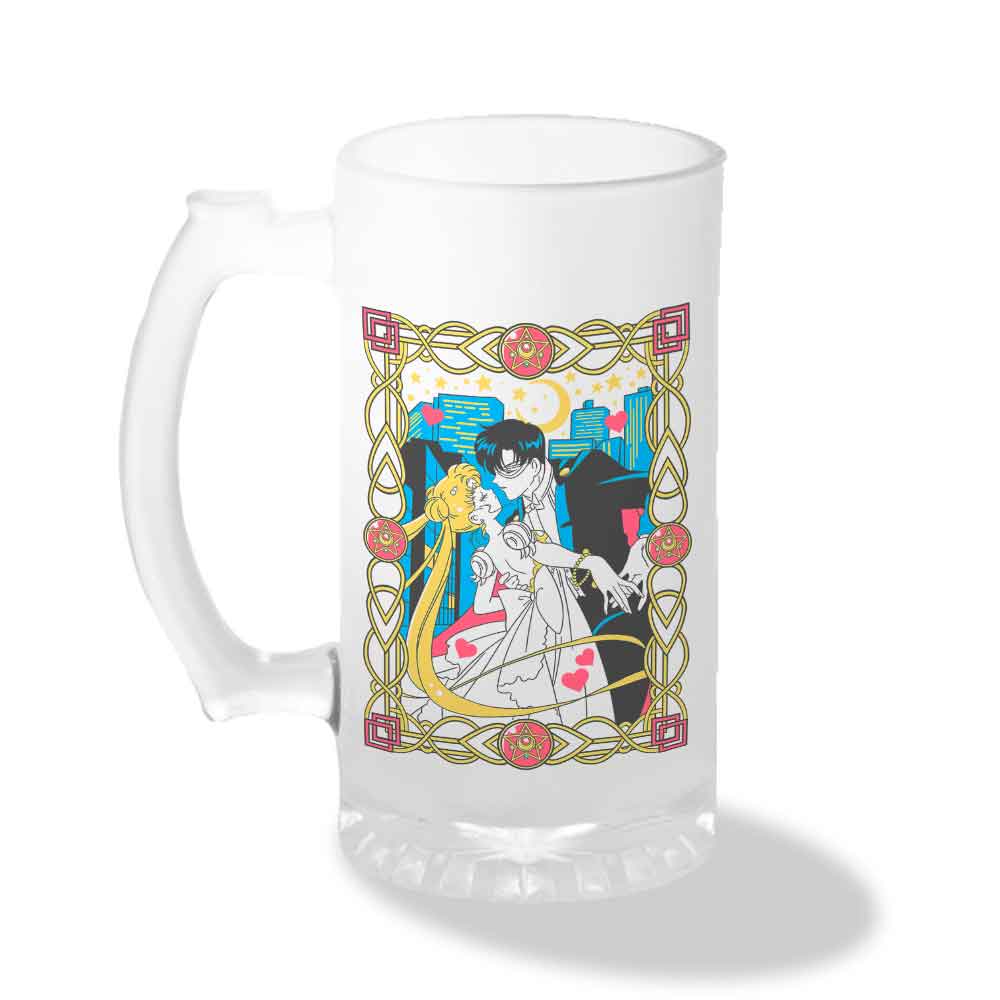 Vaso Shopero Individual Diseño Pareja: Sailor Moon y Tuxedo