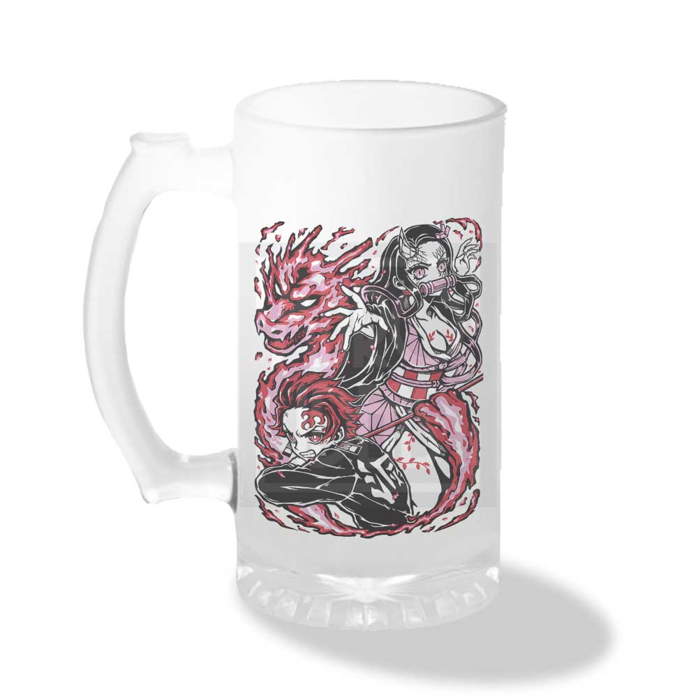 Vaso Shopero Tanjiro y Nezuko