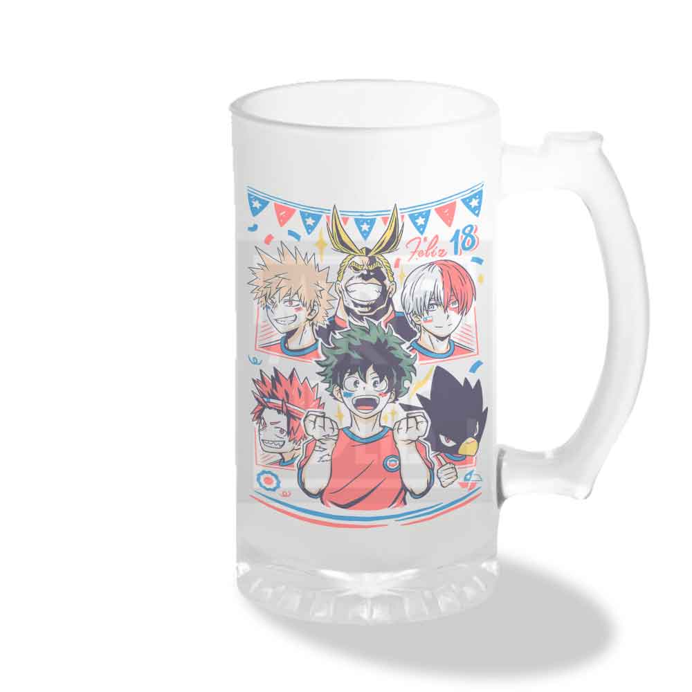 Vaso Shopero My Hero Academia Fiestas Patrias | 470 ml | Diseño Exclusivo