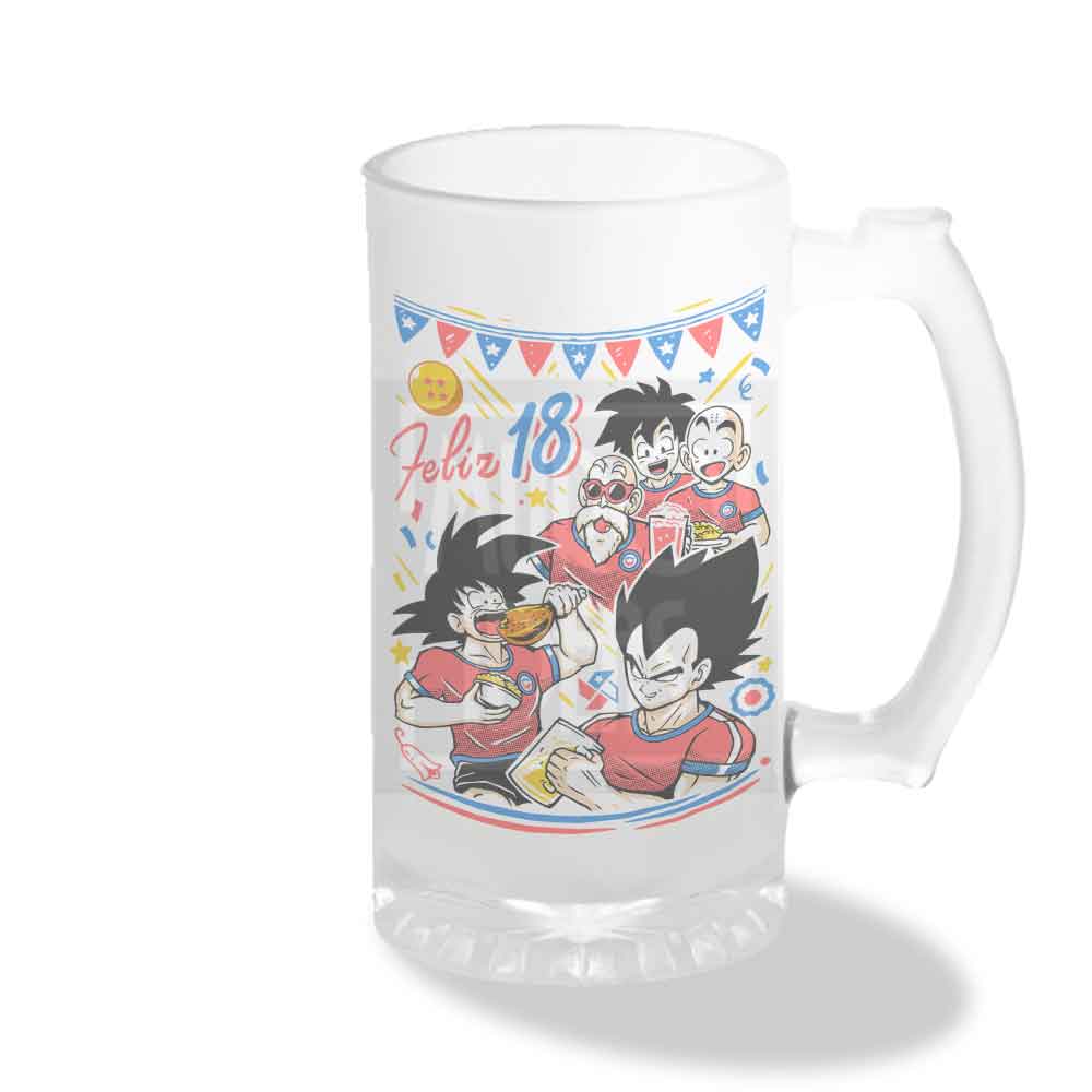Vaso Shopero Dragon Ball Fiestas Patrias | 470 ml | Diseño Exclusivo