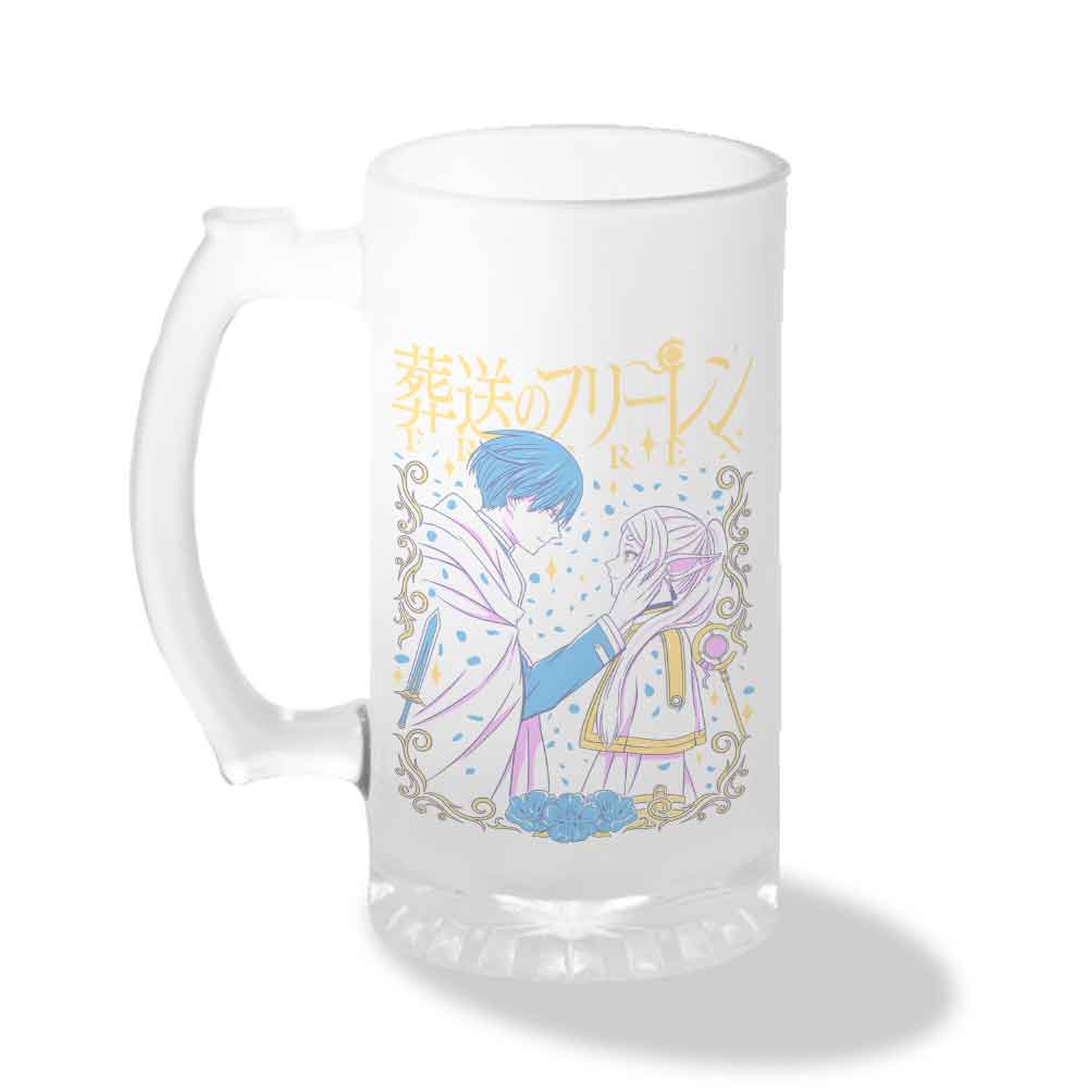 Vaso Shopero Individual Diseño Pareja: Frieren y Himmel