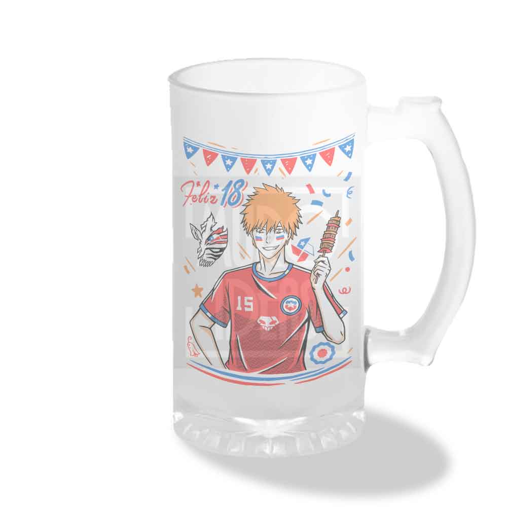 Vaso Shopero Ichigo Kurosaki Fiestas Patrias | Bleach | 470 ml