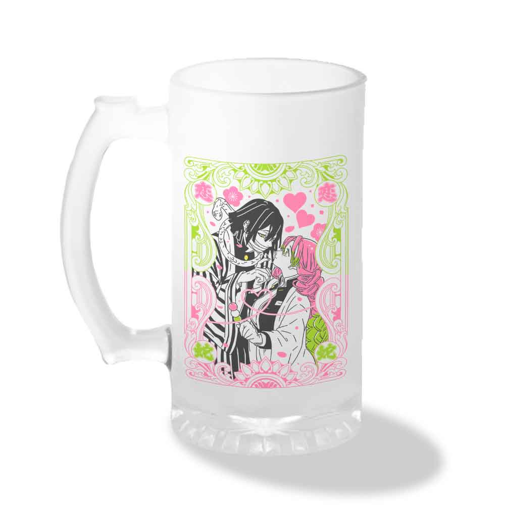 Vaso Shopero Individual Diseño Pareja: Obanai y Mitsuri