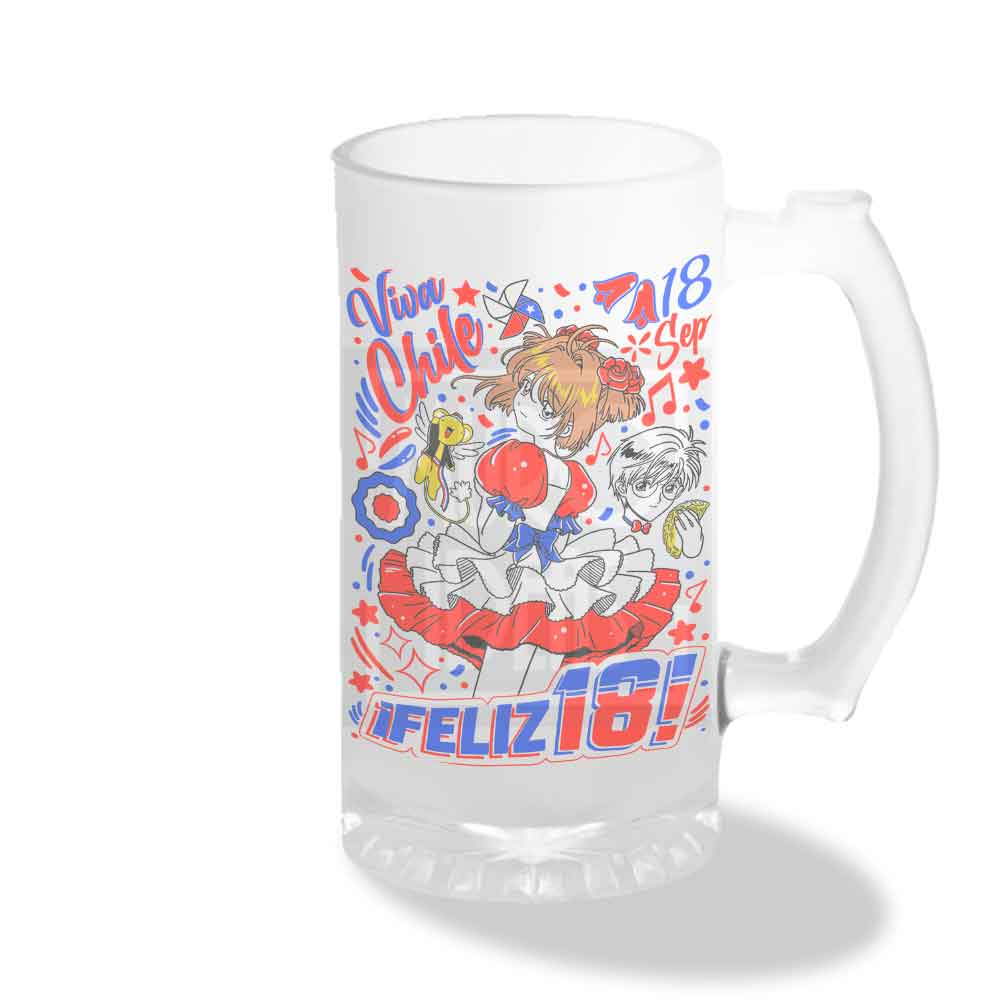 Vaso Shopero Sakura Card Captor Fiestas Patrias | 470 ml | Diseño Exclusivo