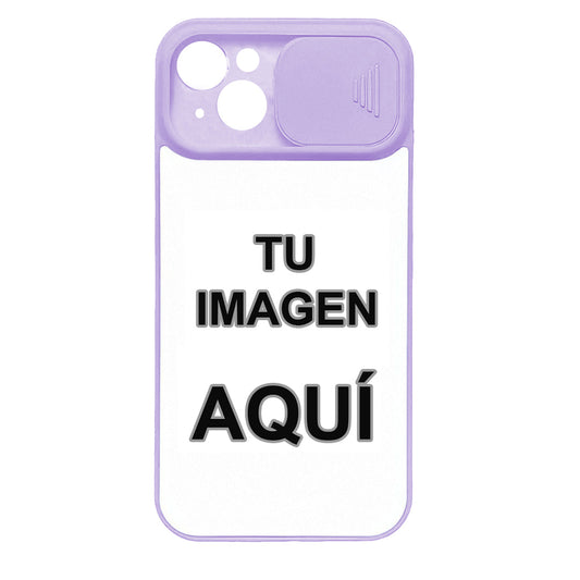 Carcasa Personalizada Para IPhone 13 Mini con protector deslizante