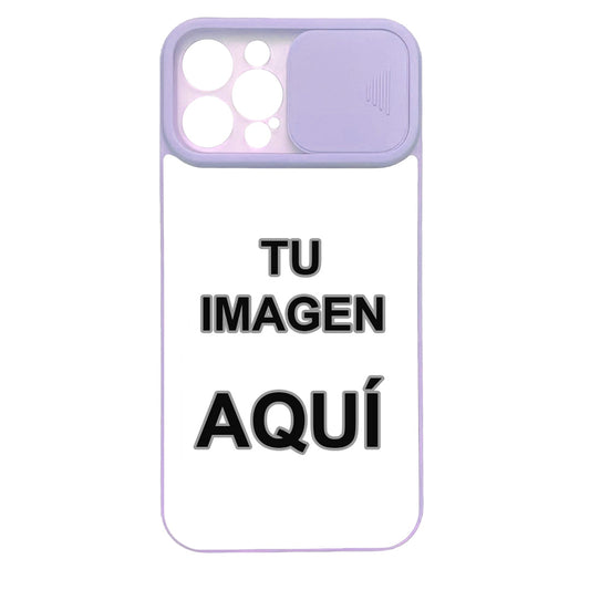 Carcasa Personalizada Para IPhone 13 Pro con protector deslizante